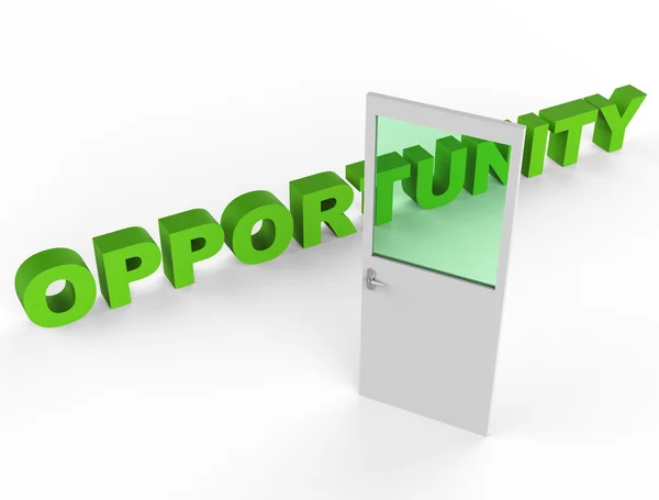 Door Opportunity Means Doorway Doorframe And Possibility — Stock Photo, Image