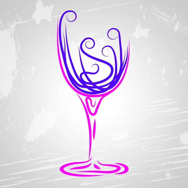 Wine Glass Indicates Beverage Alcoholic And Celebrations — Stock Photo, Image