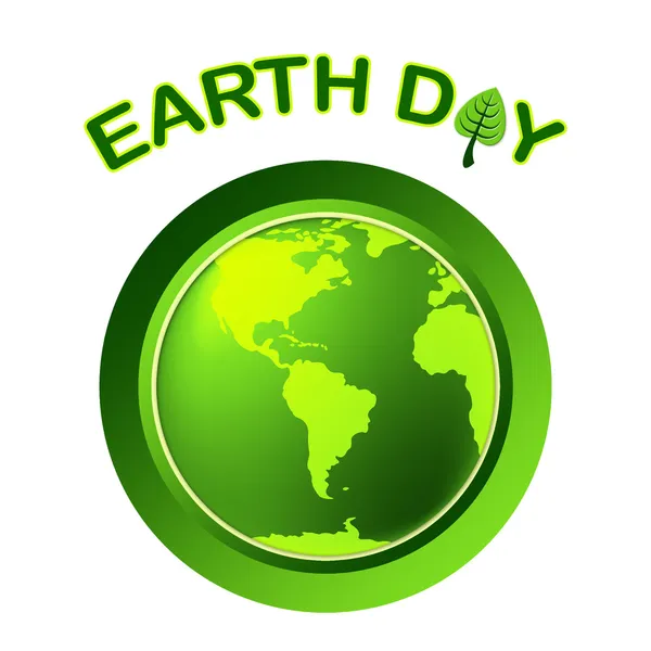 Journée de la Terre représente écologique et respectueux de l'environnement — Photo