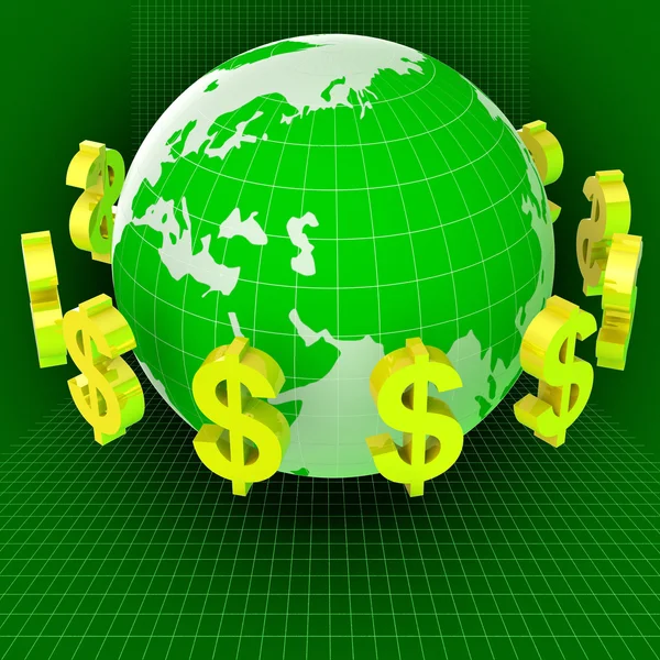 Forex Dollars Represents Currency Exchange And Cash — Stock Photo, Image