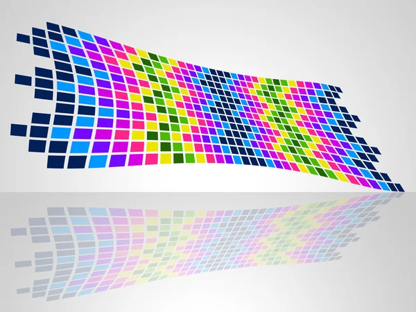 Quadrate Muster repräsentiert Farbe Farben und künstlerische — Stockfoto