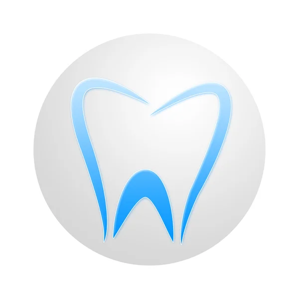 Ząb ikona reprezentuje dentysta ikony i stomatologii — Zdjęcie stockowe