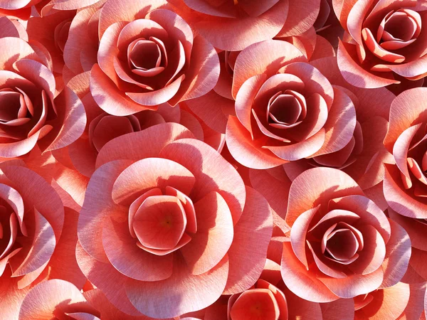 Rosas fondo muestra pétalos de San Valentín y San Valentín —  Fotos de Stock