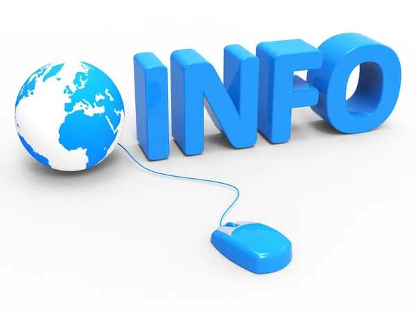 Globale info geeft aan world wide web en website — Stockfoto