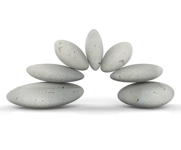 Spa Stones Indicates Equal Value And Balanced — Stock Photo, Image