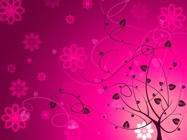 Pink Background Represents Petals Bouquet And Floral — Stock Photo, Image