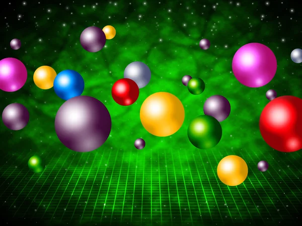 Explosie kleurrijke betekent bal bol en kleuren — Stockfoto