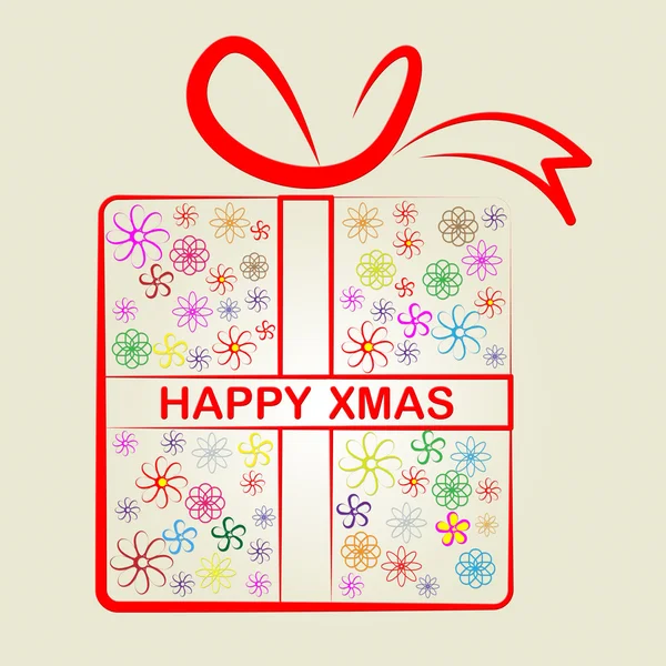 Happy Xmas Indicates Merry Christmas And Celebrate — Stock Photo, Image