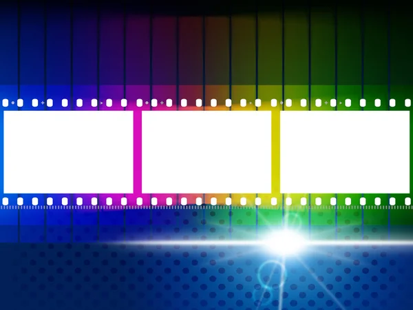 Color Copyspace Means Negative Film And Blank — Stock Photo, Image