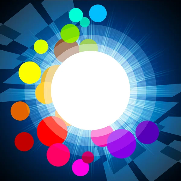 Background Circles Shows Light Burst And Glare — Stock Photo, Image