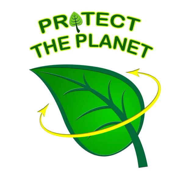 Eco Friendly representa el Día de la Tierra y la Conservación — Foto de Stock