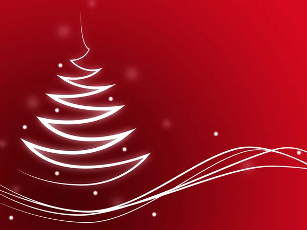 Kerstboom toont Nieuwjaar en ontwerp — Stockfoto