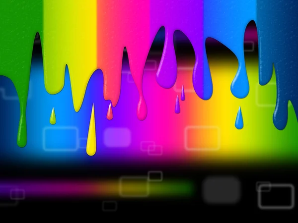 Copyspace スペクトル カラー見本と色を示す — ストック写真