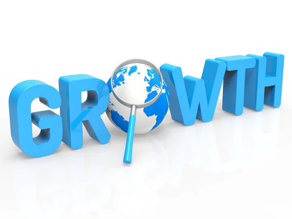 Financial Growth Represents Develop Expansion And Increase — Stock Photo, Image