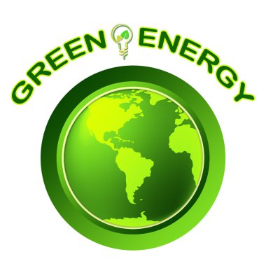 yeşil enerji, güneş enerjisi ve çevre gösterir