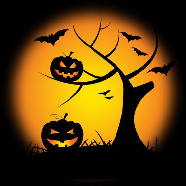 Kabak halloween hüner ya da muamele etmek ve ortamı temsil eder.