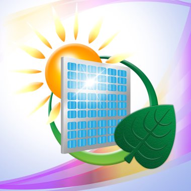 Green Energy Shows Solar Powered And Eco-Friendly clipart
