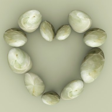 Spa Stones Indicates Valentine's Day And Healthy clipart