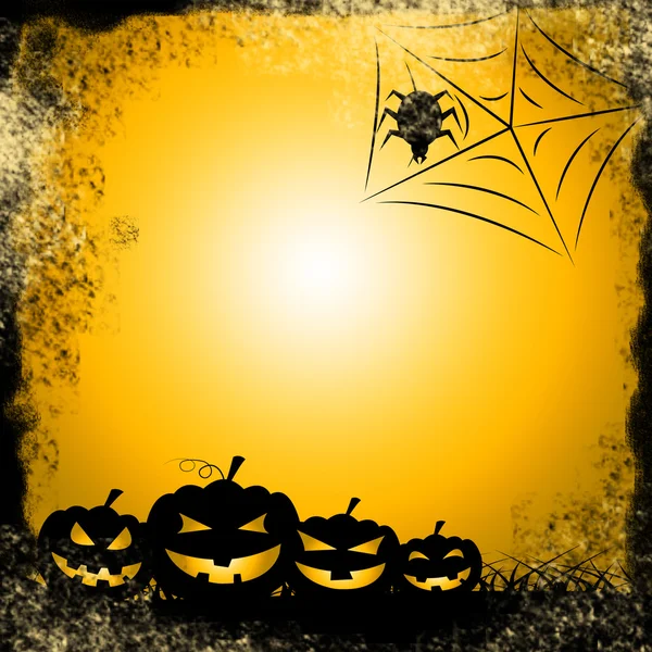 Spider Halloween indica truco o trato y celebración — Foto de Stock