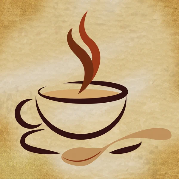 Napoje kawa oznacza Restauracja-kawiarnia i kofeiny — Zdjęcie stockowe