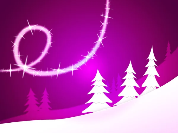 Yeni yıl ve holiday Xmas ağacı temsil eder — Stok fotoğraf