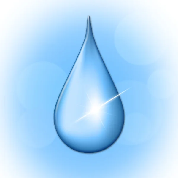 Regen daling toont vloeistof NAT en water — Stockfoto