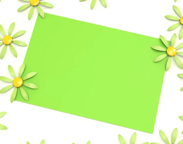 Ajándék kártya mutatja, üres tér és a virágzás — Stock Fotó