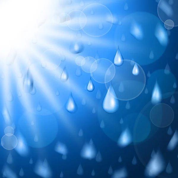 Bakgrunden solen anger regnar design och sunburst — Stockfoto
