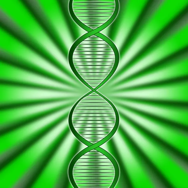 Green Dna Means Biotech Biotechnology And Gene — Stock Photo, Image