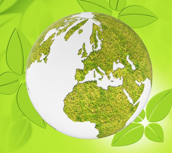 Nature World Represents Global Environmental And Natural — Stock Photo, Image