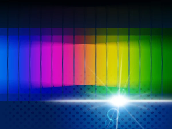 Color Glow Shows Visible Spectrum And Chromatic — Stock Photo, Image