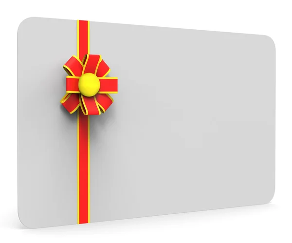 Tarjeta de regalo representa espacio en blanco y copia — Foto de Stock