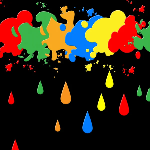 Splash χρώμα αντιπροσωπεύει λεκέδες υπόβαθρα και κηλίδα — Φωτογραφία Αρχείου