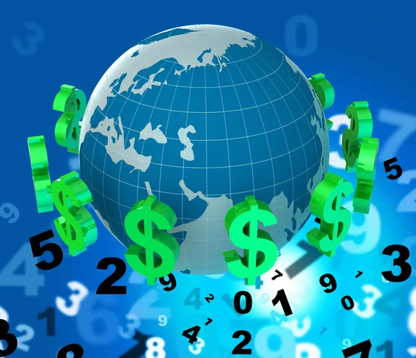 Dollars Forex Means United States And Broker — Stock Photo, Image