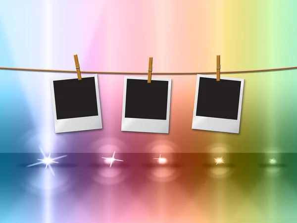 Photo Frames Indicates Lightsbeams Of Light And Copy-Space — Stock Photo, Image