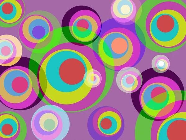 Circles Color Represents Round Abstract And Multicoloured — Stock Photo, Image