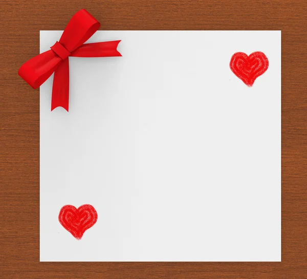 Heart Copyspace Indicates Valentine's Day And Copy-Space — Stock Photo, Image