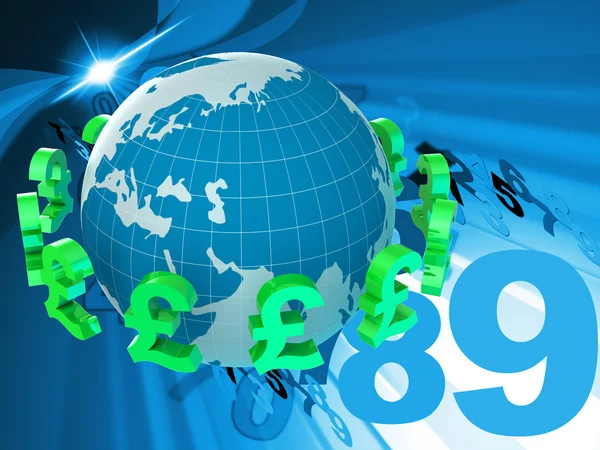 Pounds Forex Represents Foreign Currency And Fx — Stock Photo, Image