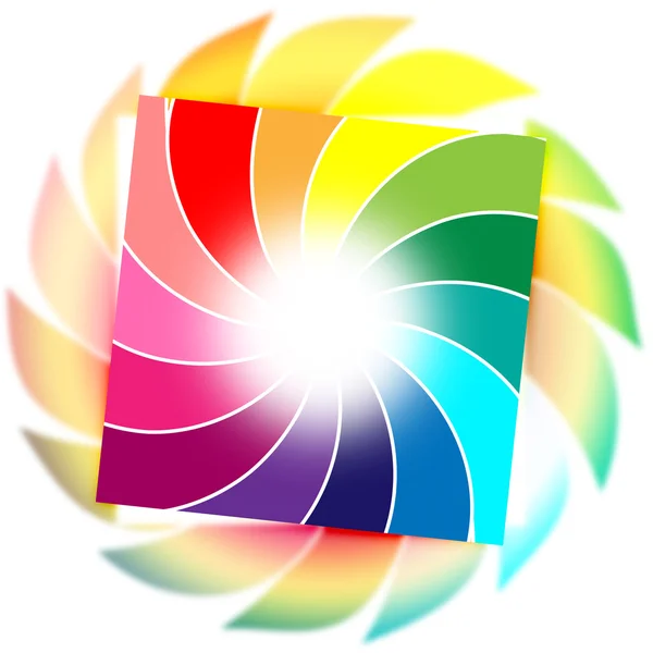 Hintergrundfarbe zeigt Spirale spiralförmig und wirbelnd — Stockfoto
