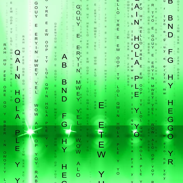 Matrix Tech Means Coding Digital and Hi-Tech — стоковое фото