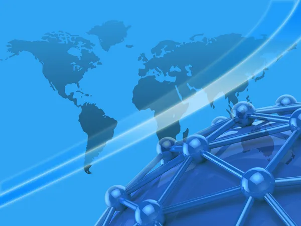 Mapa del Mundo Representa Planeta Globo y Cartografía —  Fotos de Stock