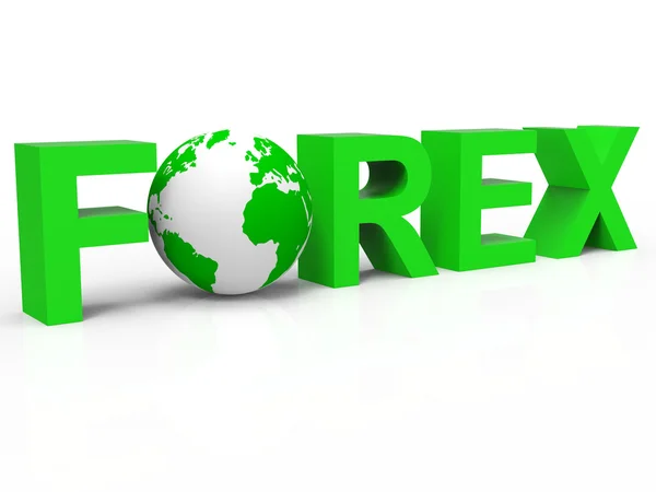 Forex Globe Indicates Foreign Exchange And Broker — Stock Photo, Image