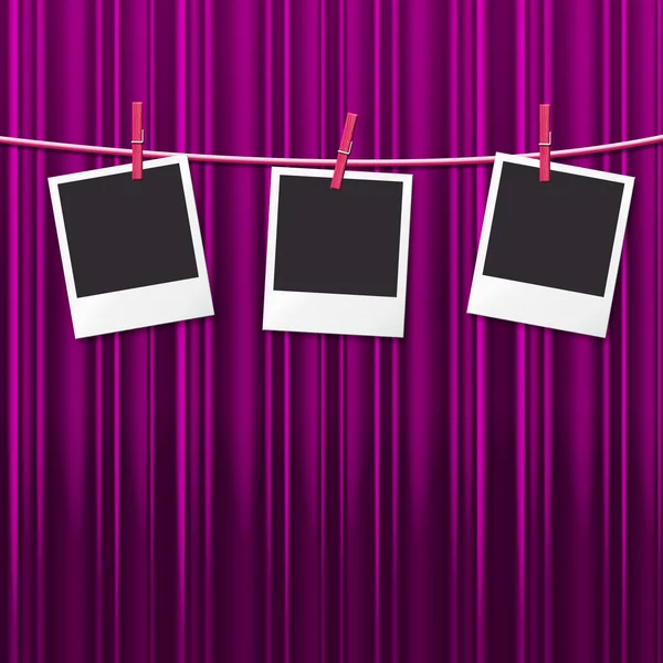 Photo Frames Shows Empty Space And Background — Stock Photo, Image