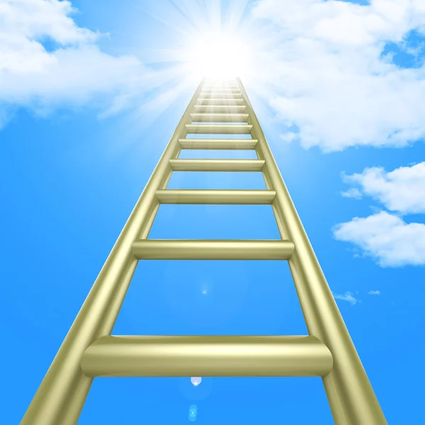 Up Ladders Indicates Raise Improvement And Improve — Stock Photo, Image