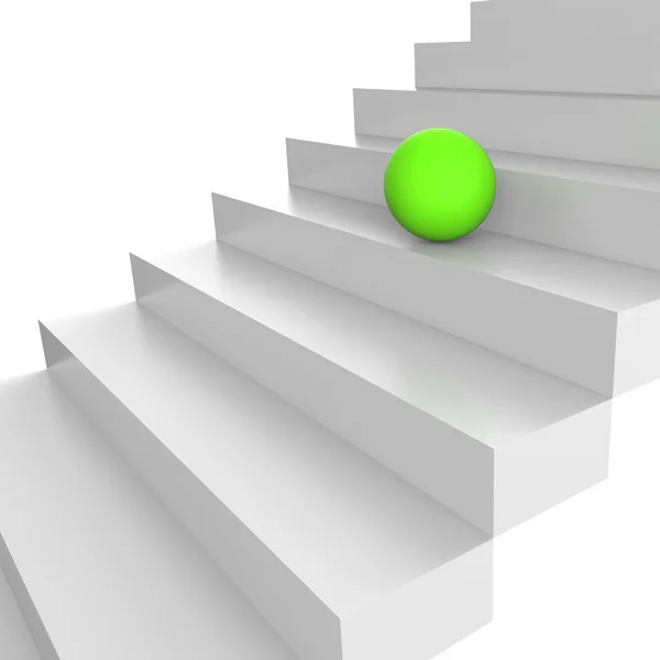 Stairs Up Represents Ascend Upstairs And Gain — Stock Photo, Image