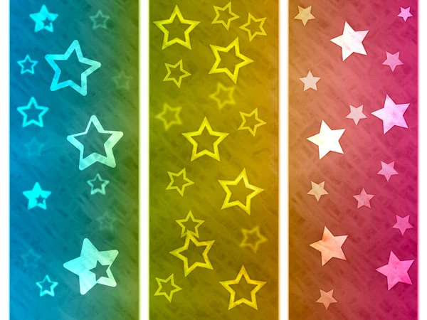 Color Background Shows Star Colourful And Spectrum — Stock Photo, Image