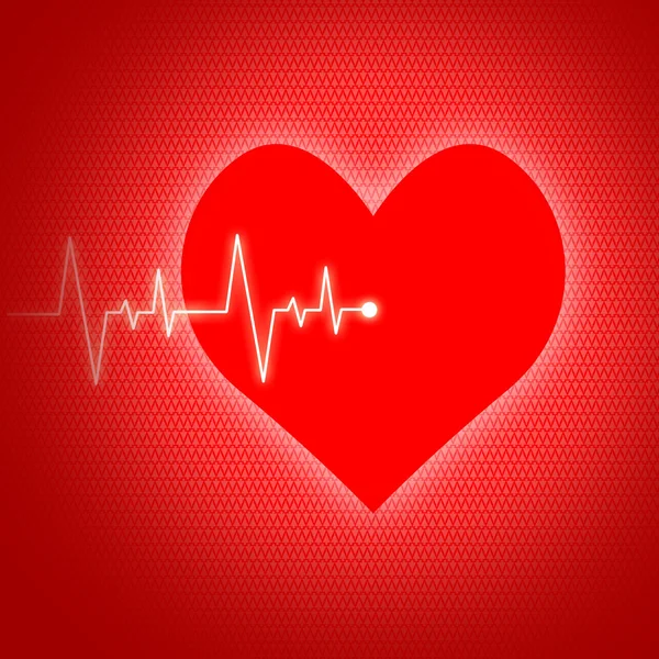Heart Pulse Indicates Preventive Medicine And Cardiogram — Stock Photo, Image