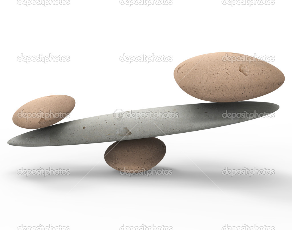 Spa Stones Represents Equal Value And Balanced