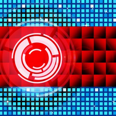 kırmızı daireler arka plan disk kaydı ve lp anlamına gelir.