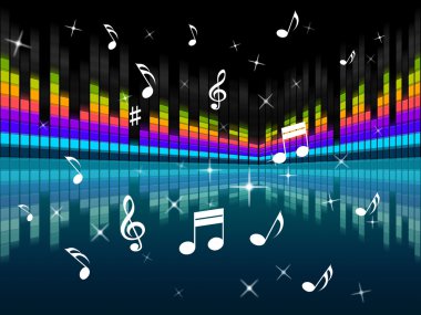 음악 배경 하모니 dj 또는 악기를 의미